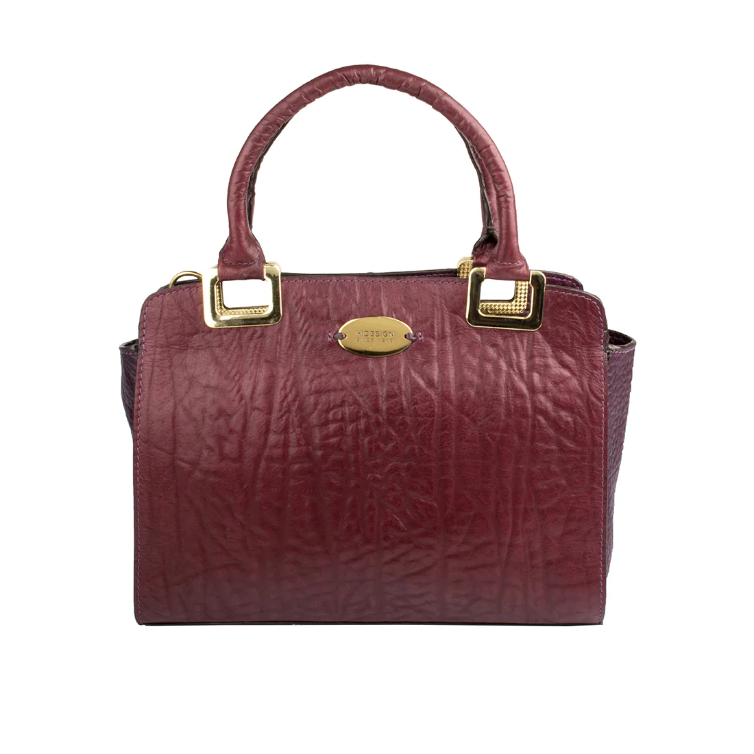 Claudia 02 Purple Leather Satchel - Image 2