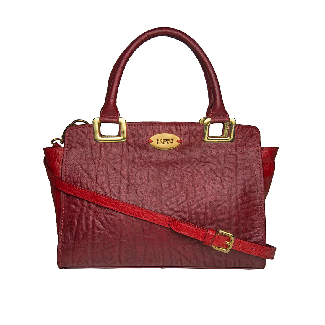 Claudia 02 Red Leather Satchel - Image 2