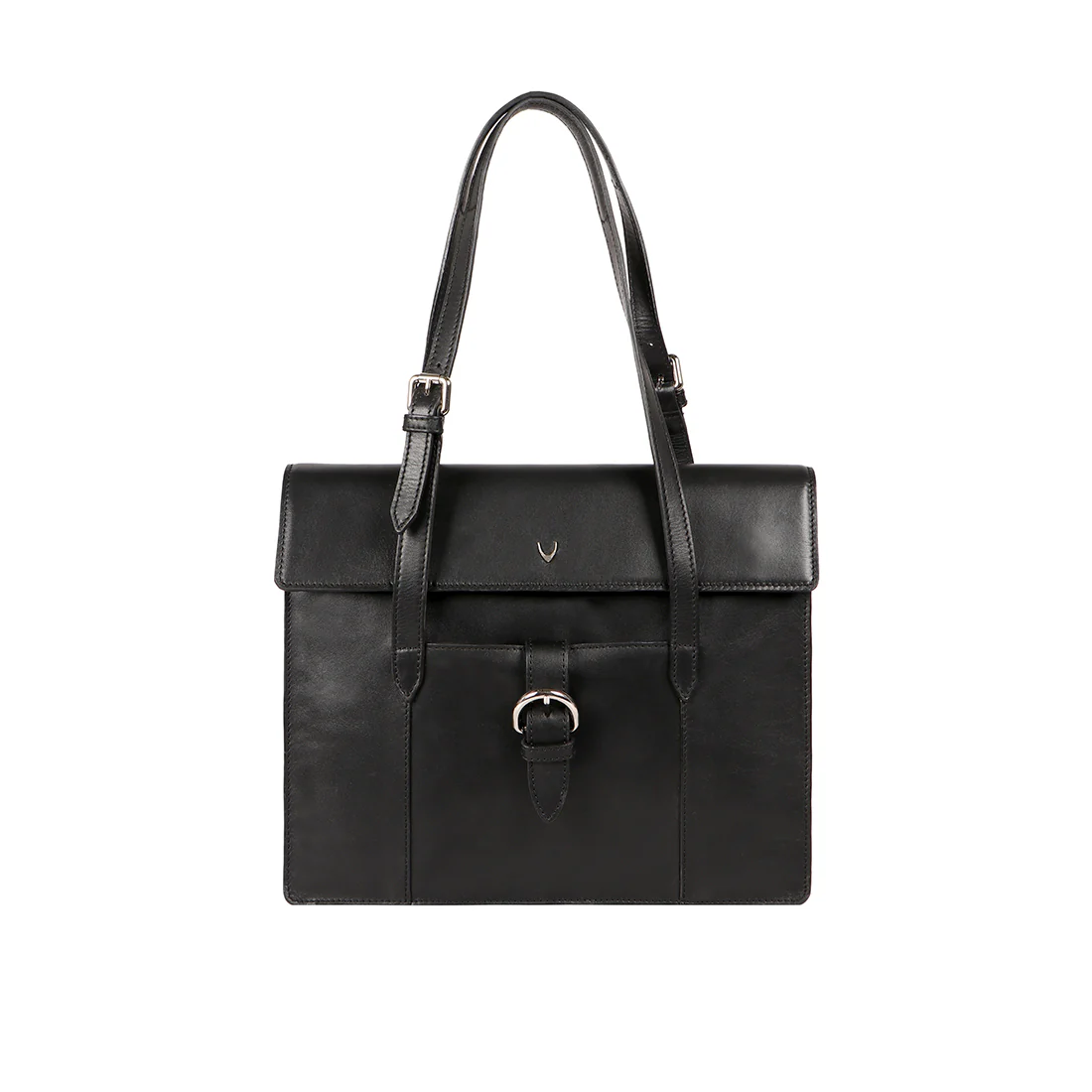 Cleopatra 01 Black Leather Laptop Bag
