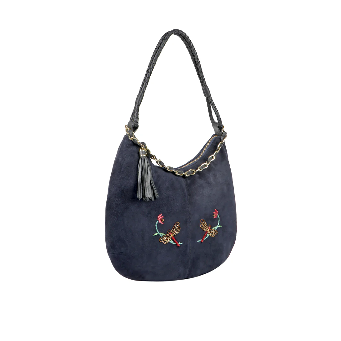 Colette 04 Blue Leather Hobo - Image 3