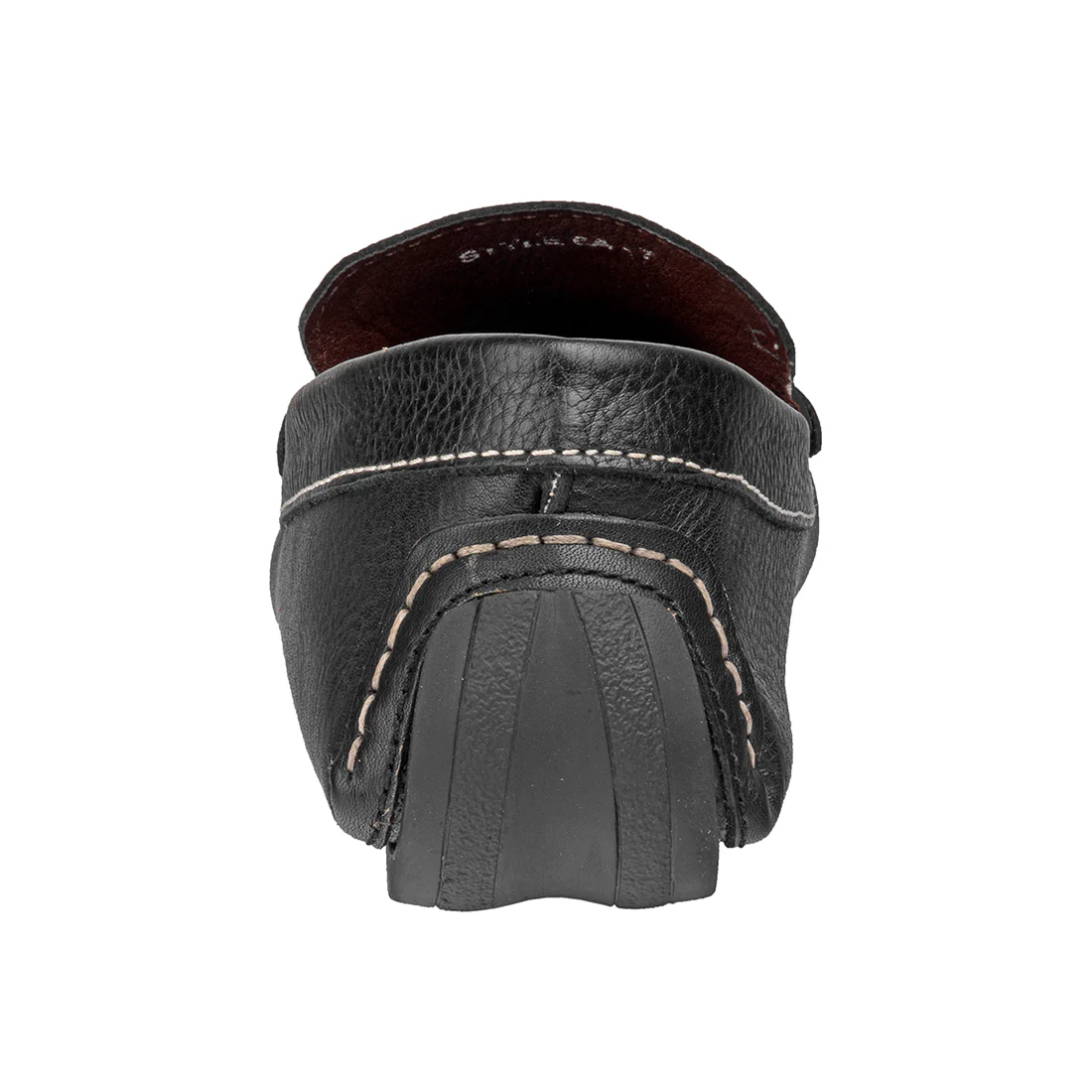 Copa Cabana Men's Black Leather Slip On - Image 7