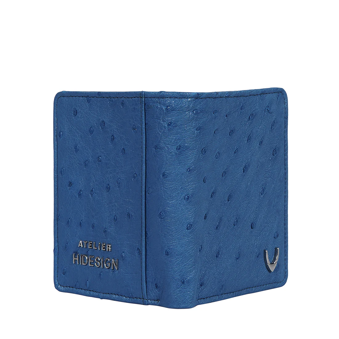 Coral W2 Blue Leather Bi-Fold Wallet - Image 5