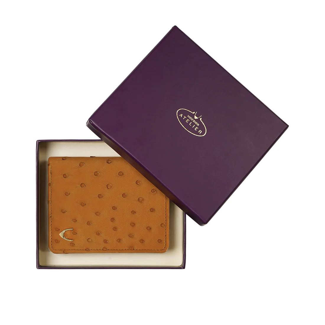 Coral W2 Tan Leather Bi-Fold Wallet - Image 8