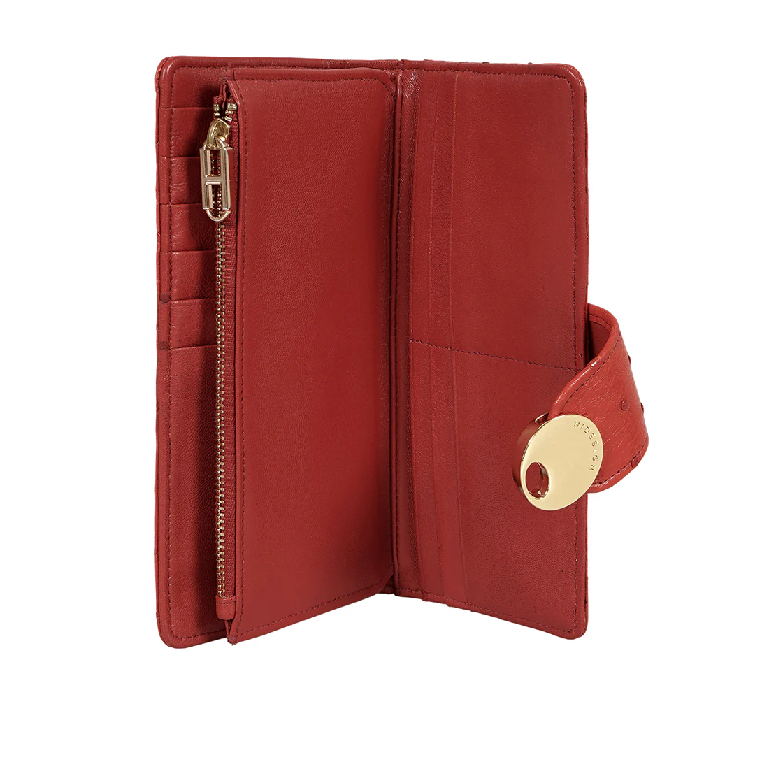 Coral W5 Red Leather Bi-Fold Wallet - Image 4