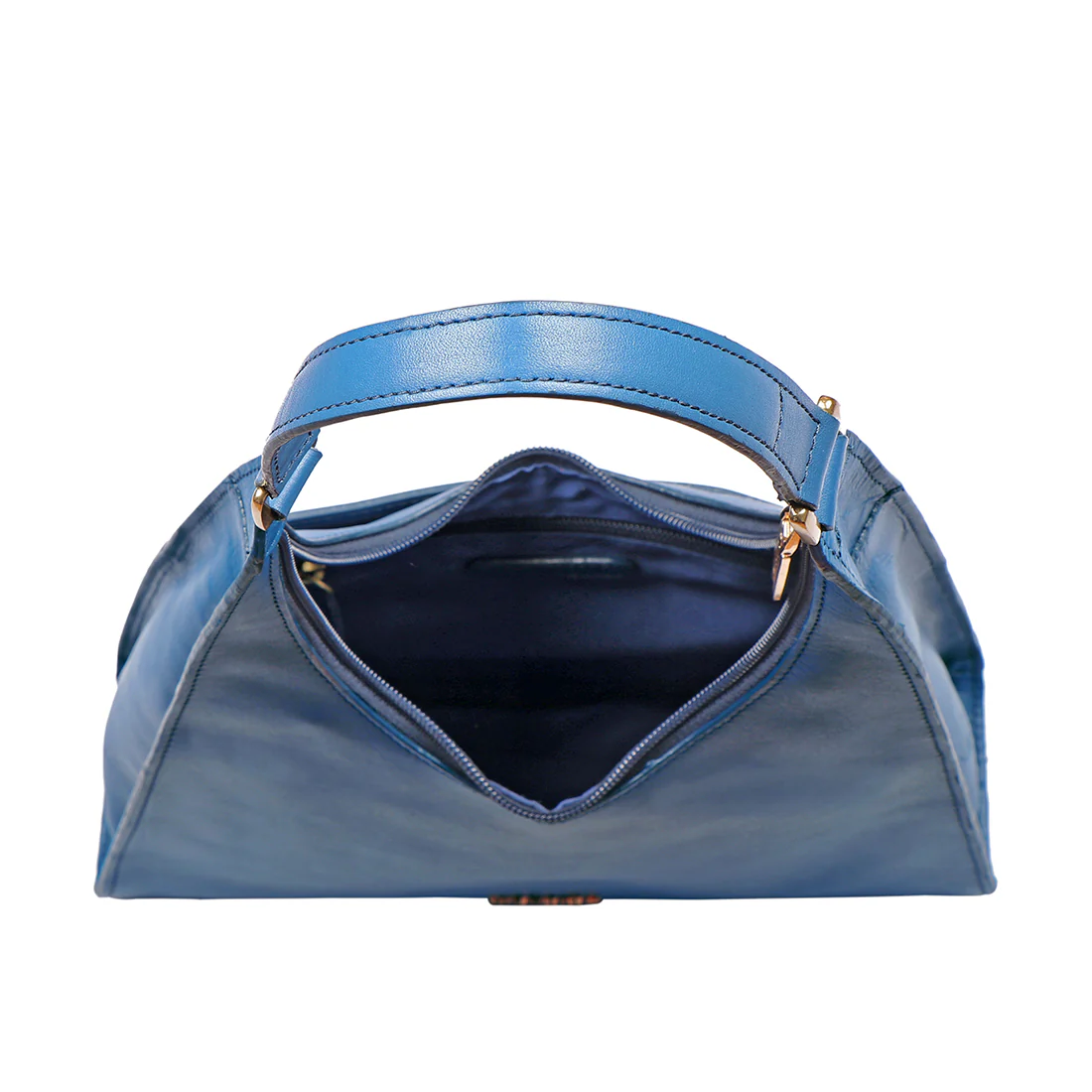 Cordoba 01 Blue Leather Shoulder Bag - Image 6