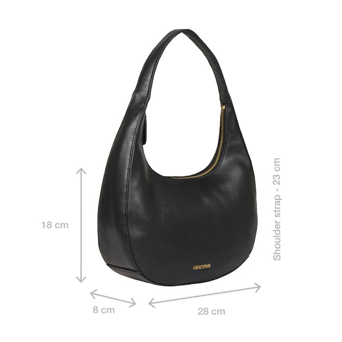 Cordoba 03 Black Leather Shoulder Bag - Image 2