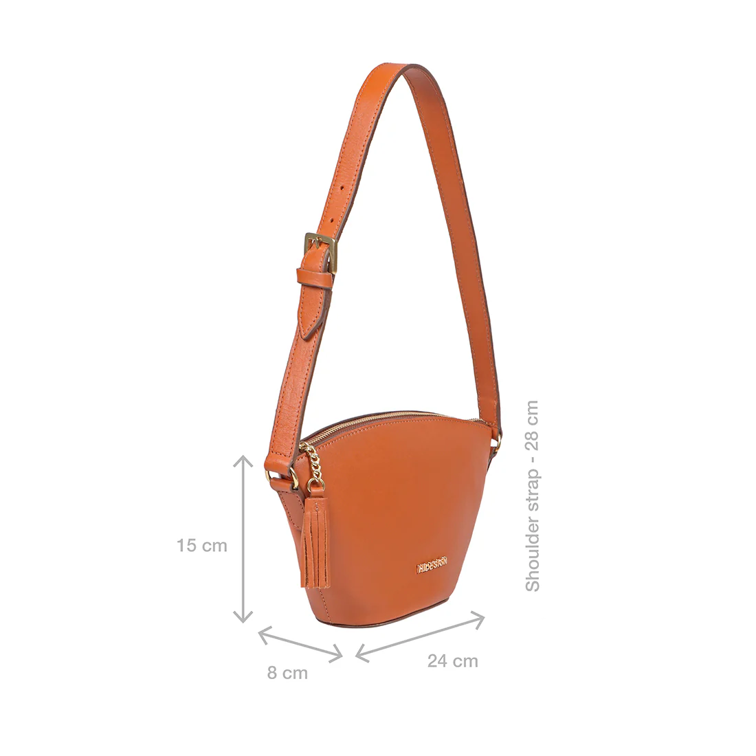 Cordoba 06 Orange Leather Shoulder Bag - Image 3