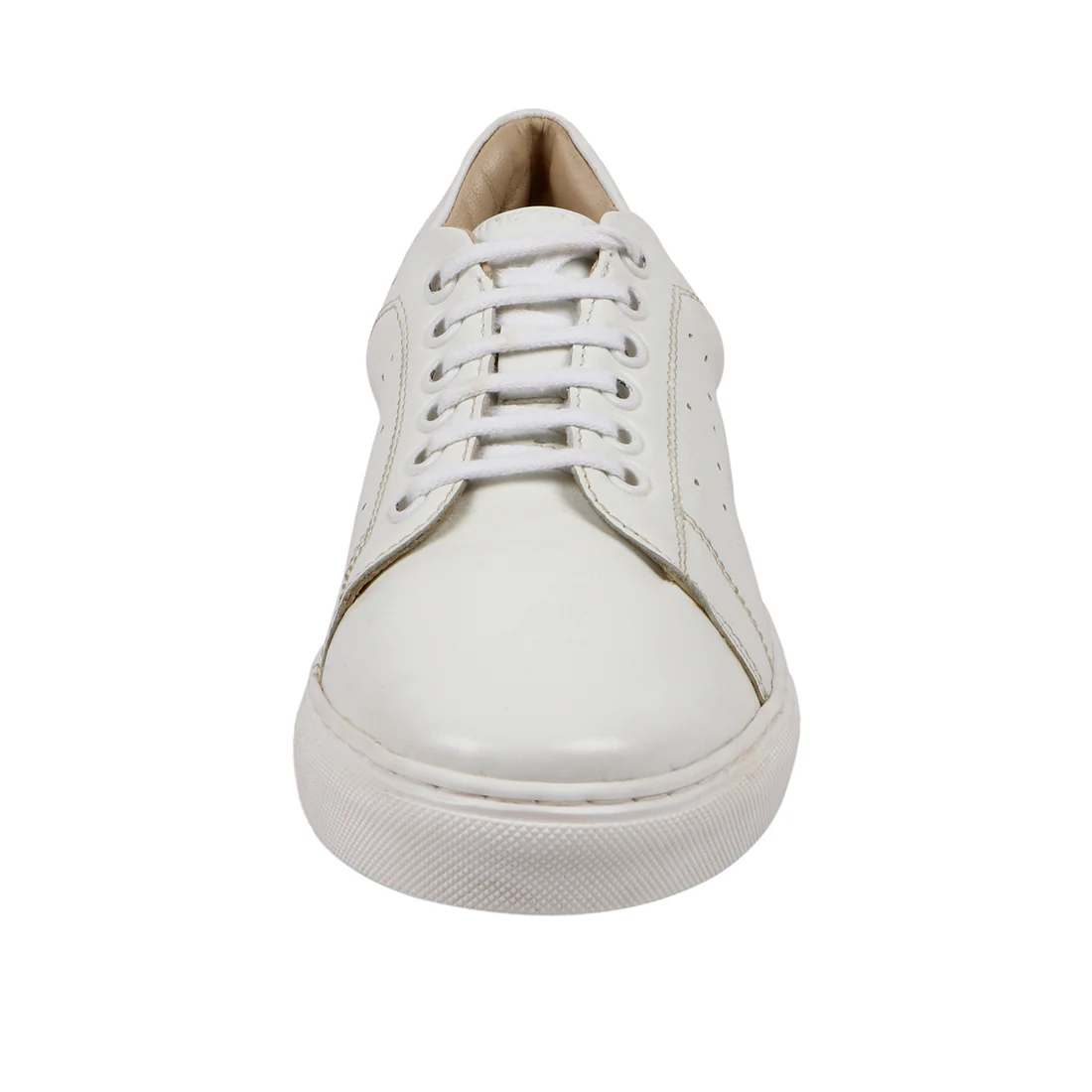 Corsica Men's White Leather Sneaker - Image 4