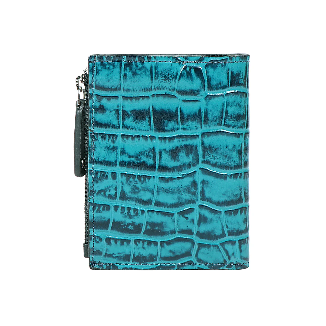 Corso W1 Blue Leather Bi-Fold Wallet - Image 6