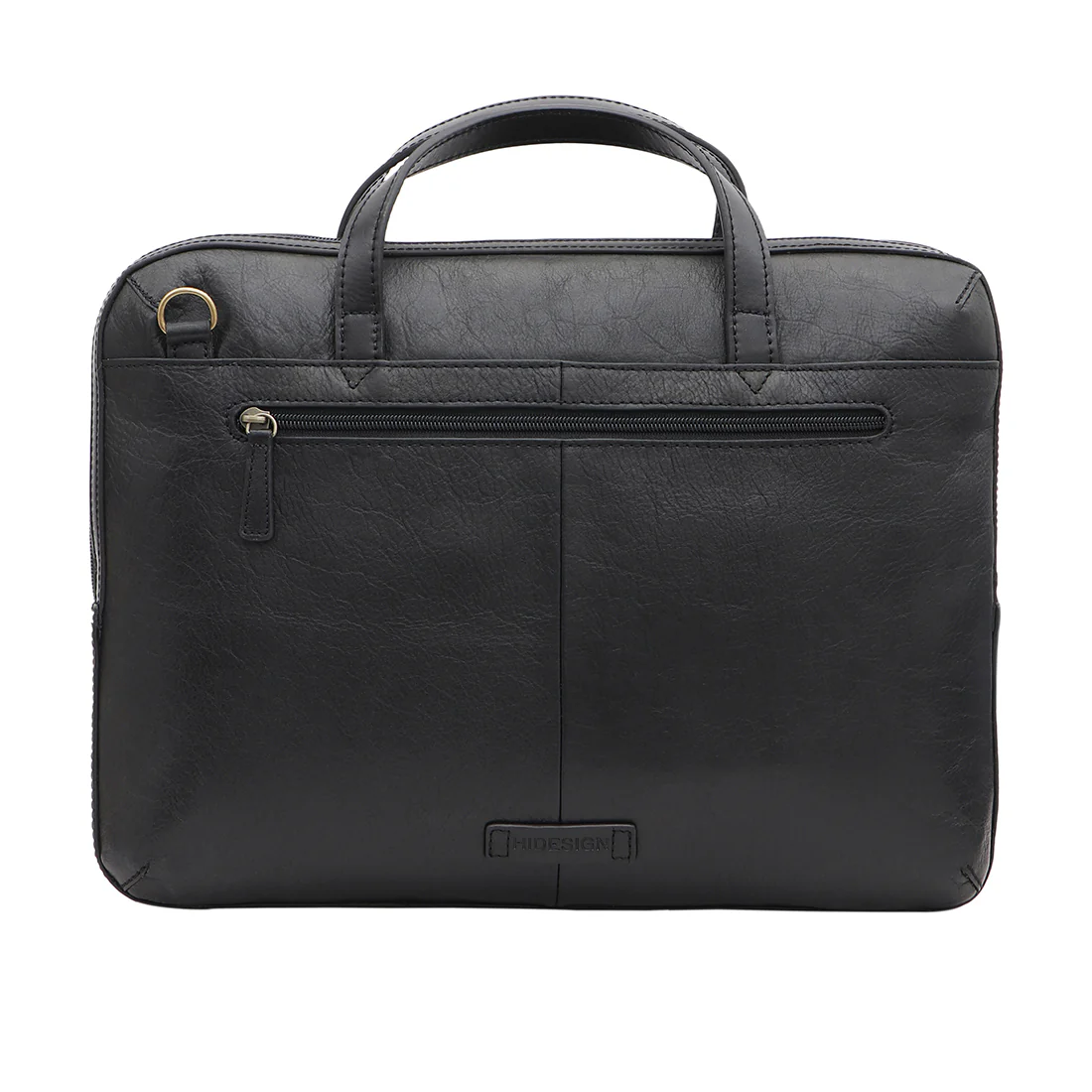 Cougar 01 Black Leather Briefcase - Image 3