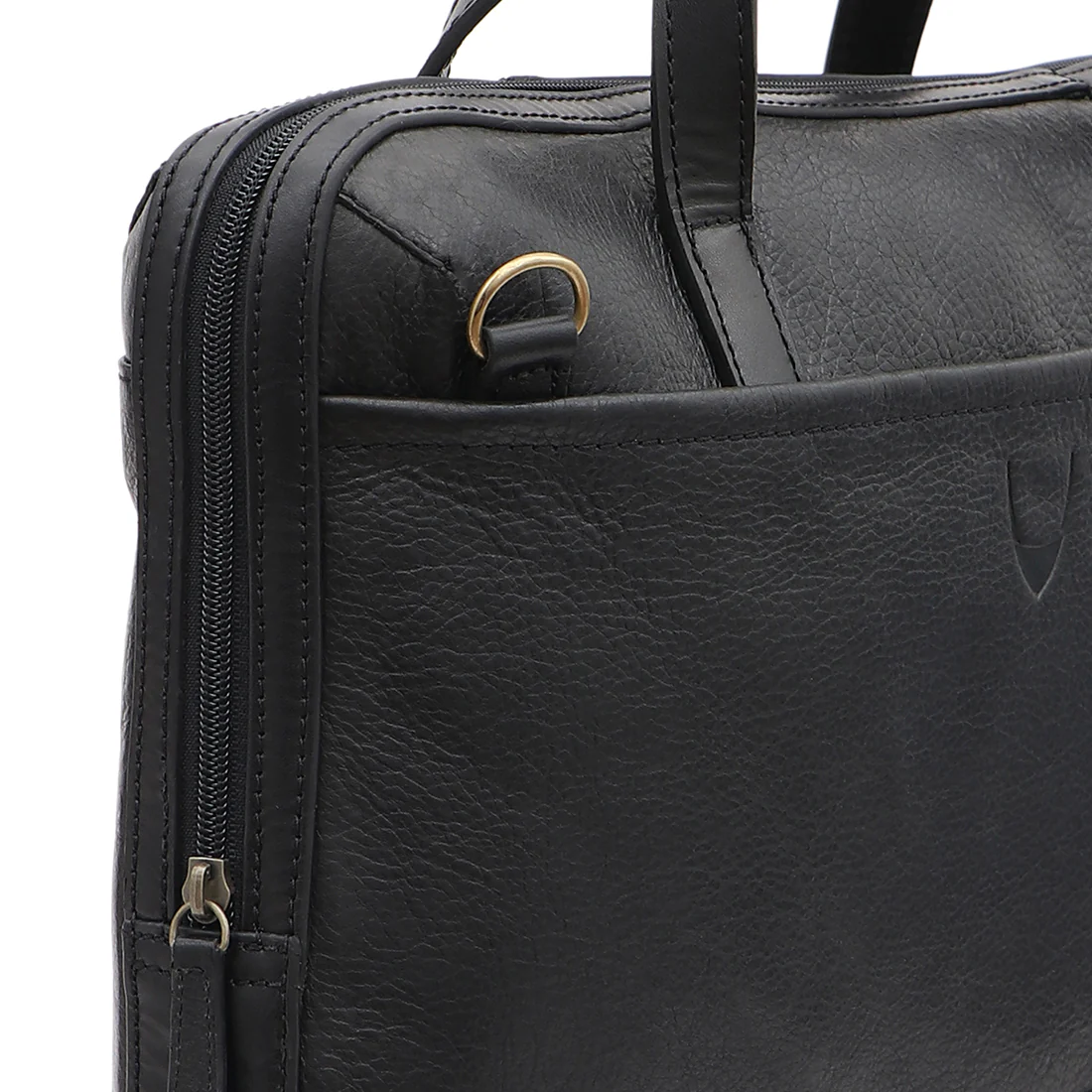 Cougar 01 Black Leather Briefcase - Image 5
