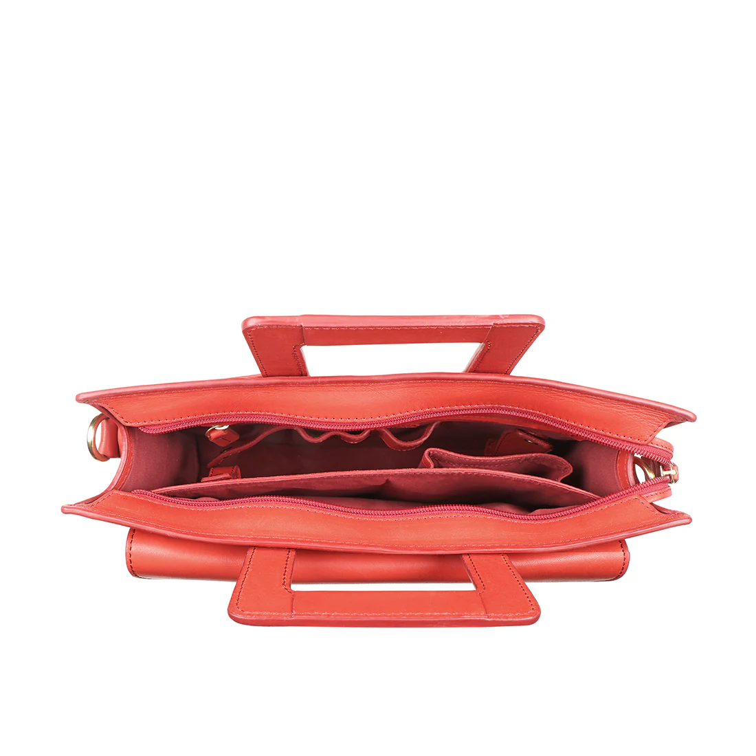 Creation - 01 Red Leather  Briefcase - Image 6