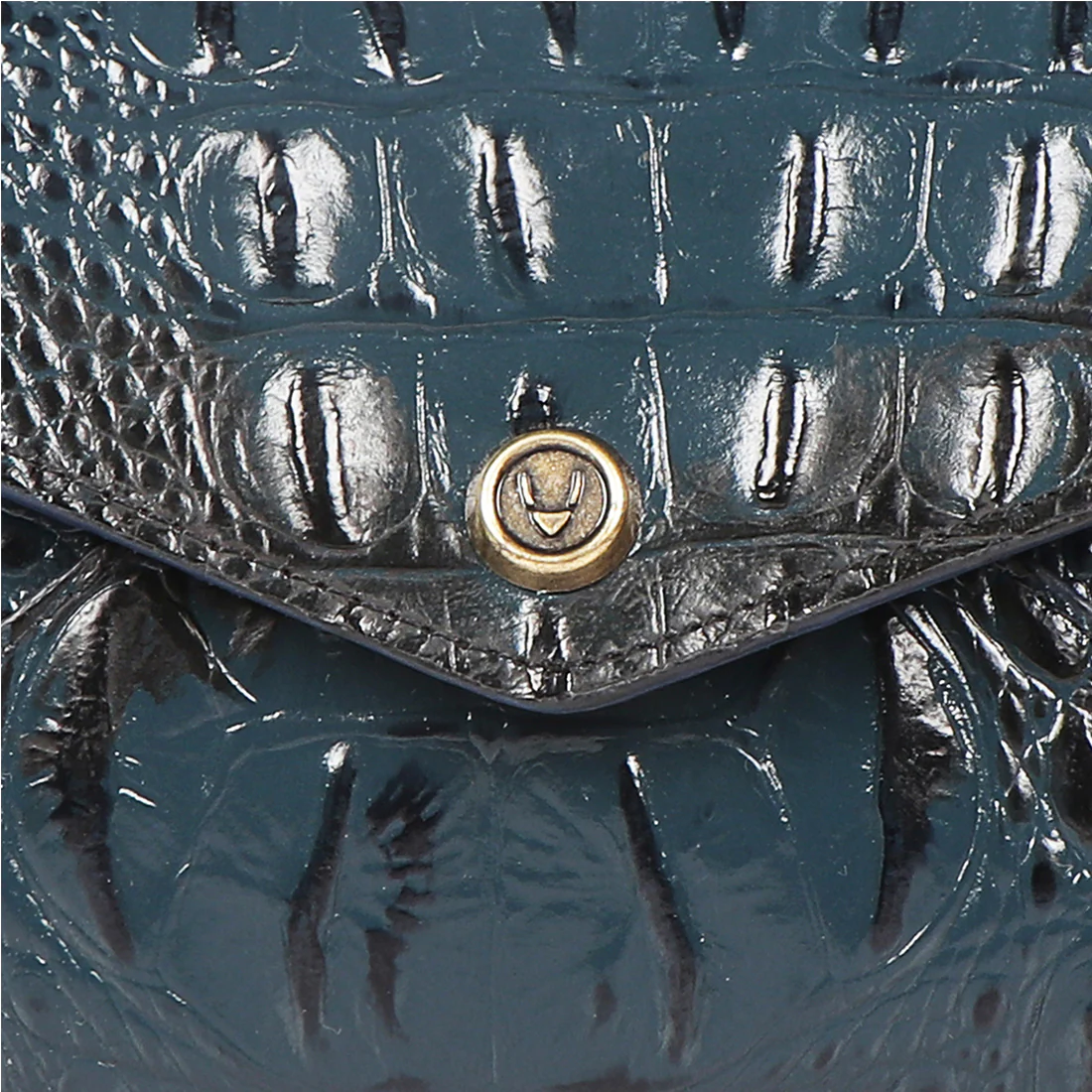 Cupertino W1 Blue Leather Clutch Wallet - Image 6