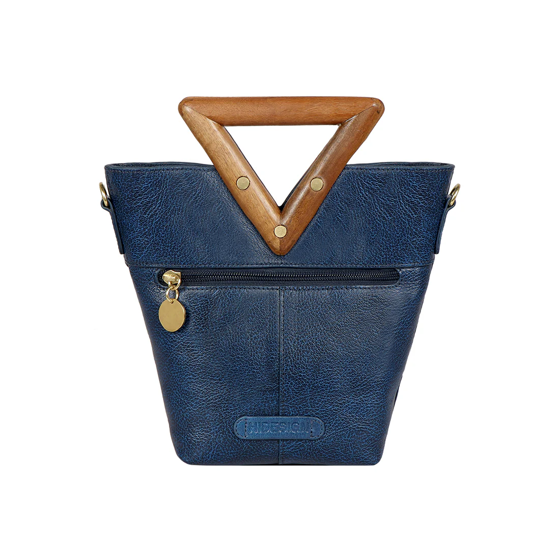 Daishi 01 Blue Leather Sling Bag - Image 3