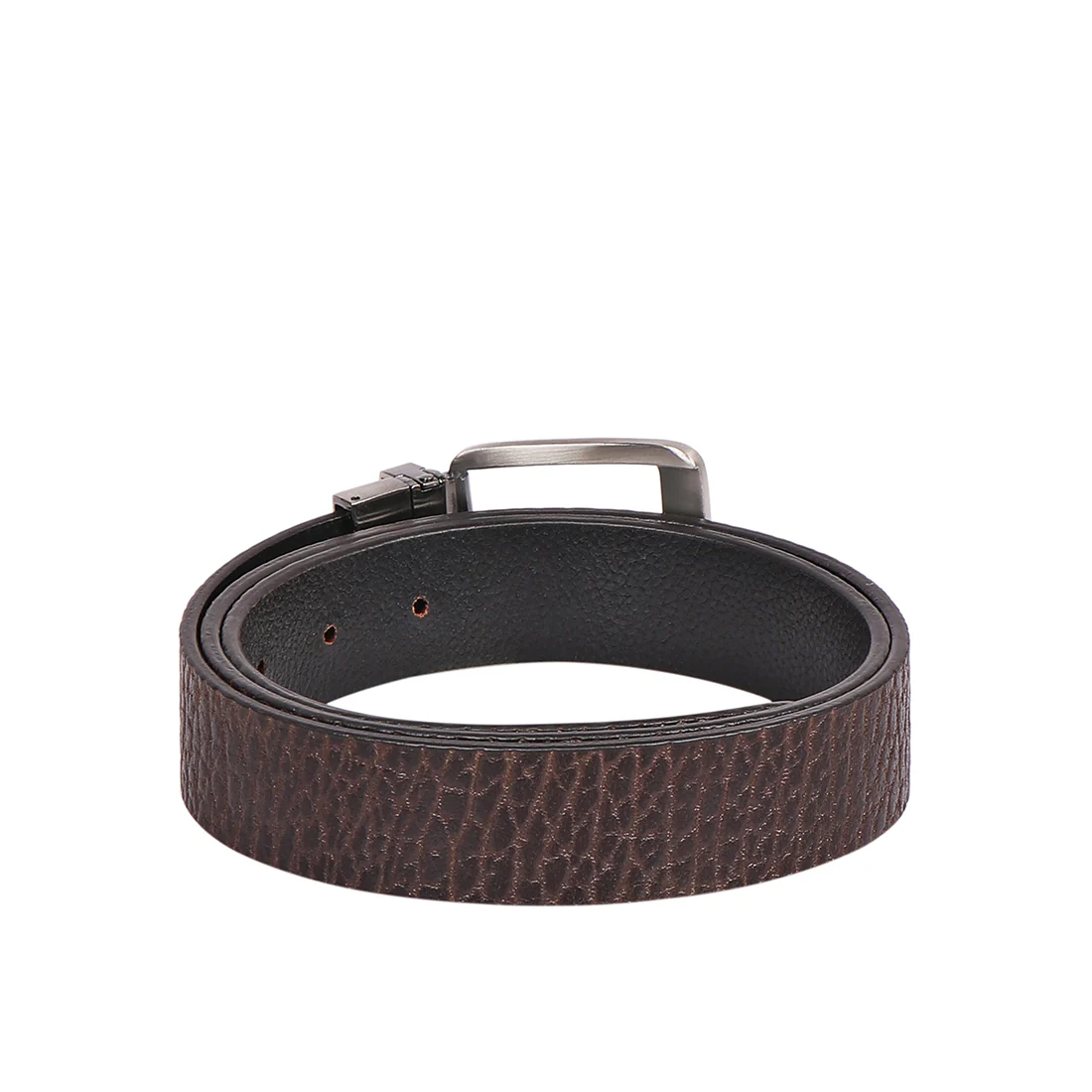 Denali 01 Men's Brown Reversible Leather Belt - Image 4