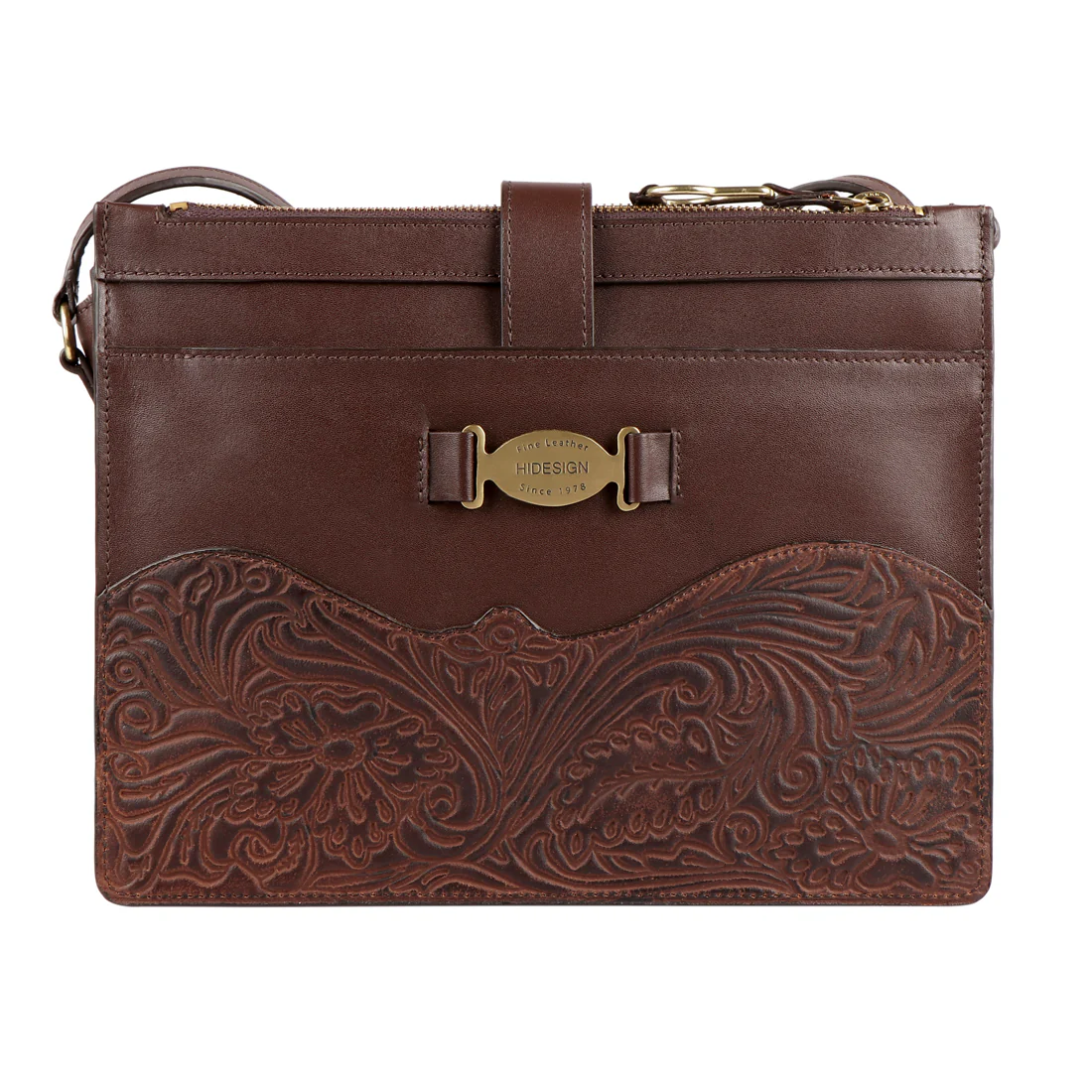 Desert Wind 02 Brown Leather Crossbody - Image 4