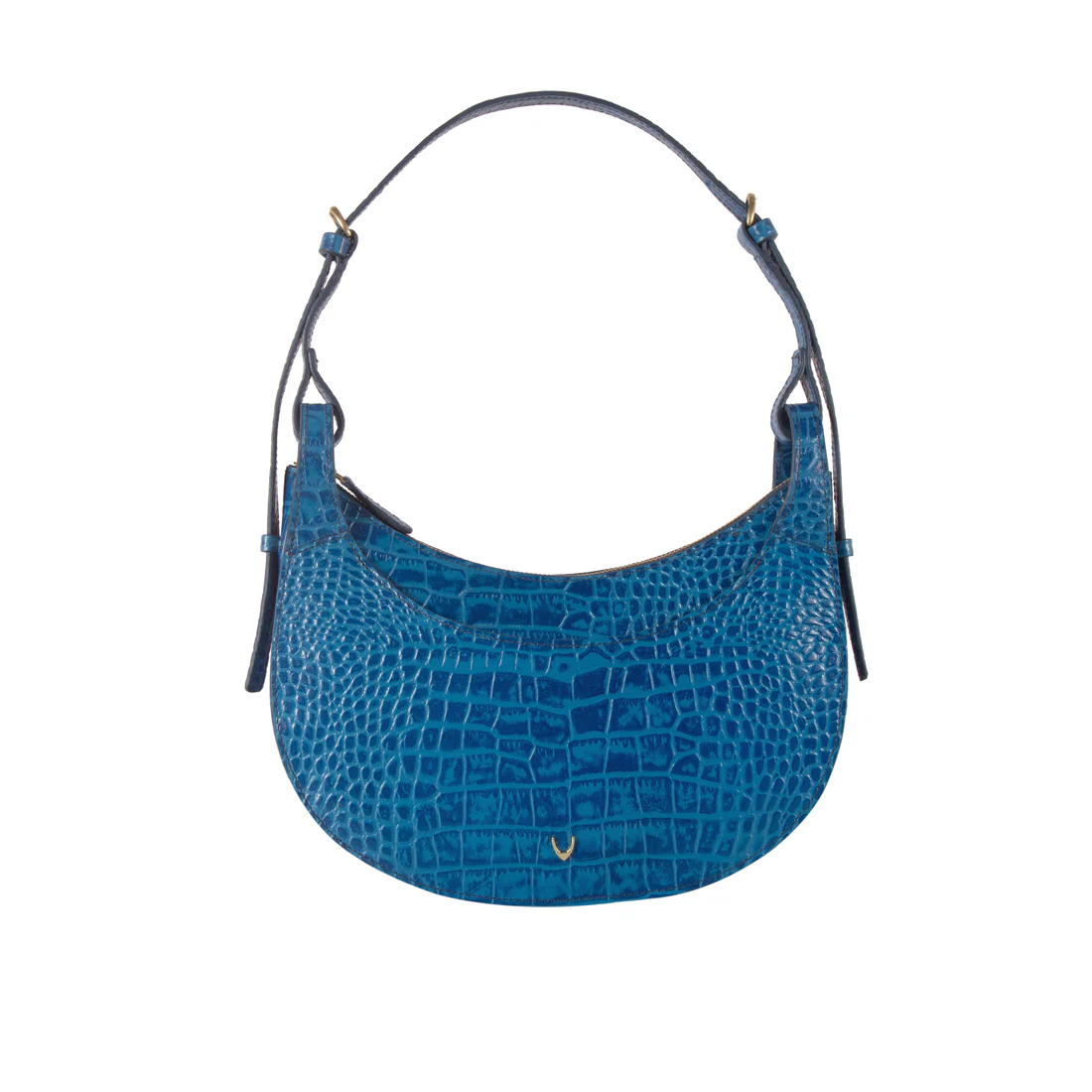 Dinah 01 Blue Leather Shoulder Bag - Image 3