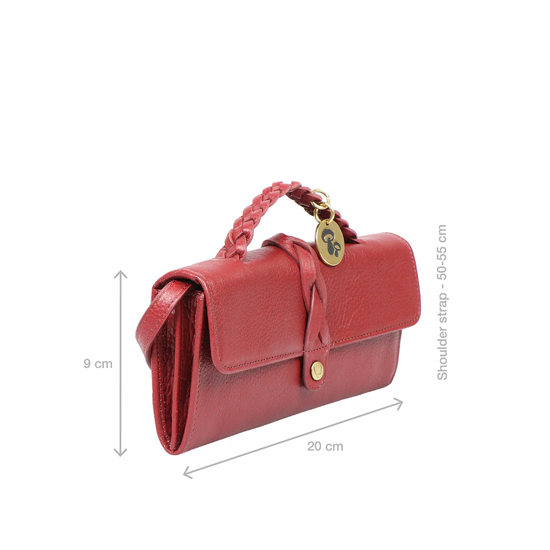 Donna W5 Marsala Leather Sling Wallet - Image 3