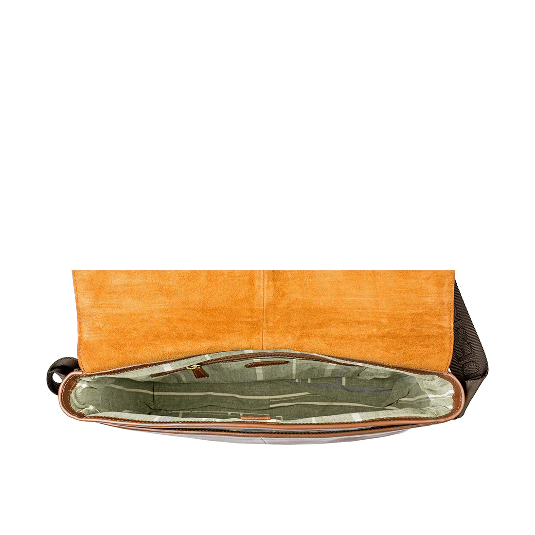 Douglas 02 Tan Leather Messenger Bag - Image 3