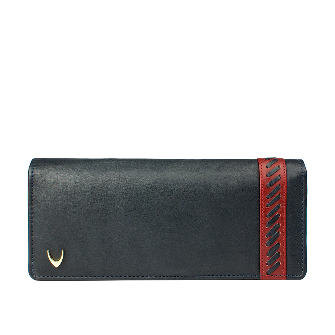 Drew W1  Blue Leather Bi-Fold Wallet - Image 2
