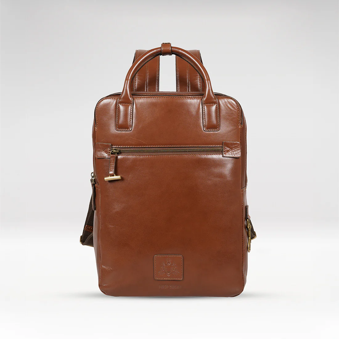 Duke 01 Tan Leather Backpack
