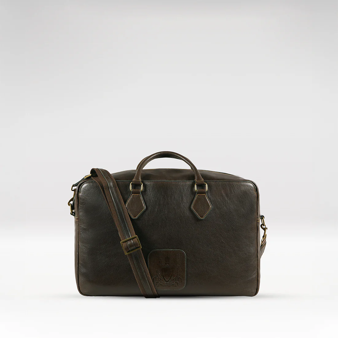 Duke 02 Green Leather Duffle Bag