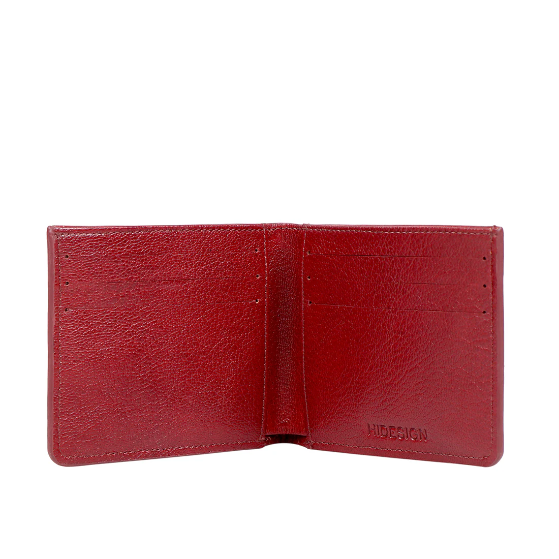 E.I. M2 Red Leather Bi-Fold Wallet - Image 4