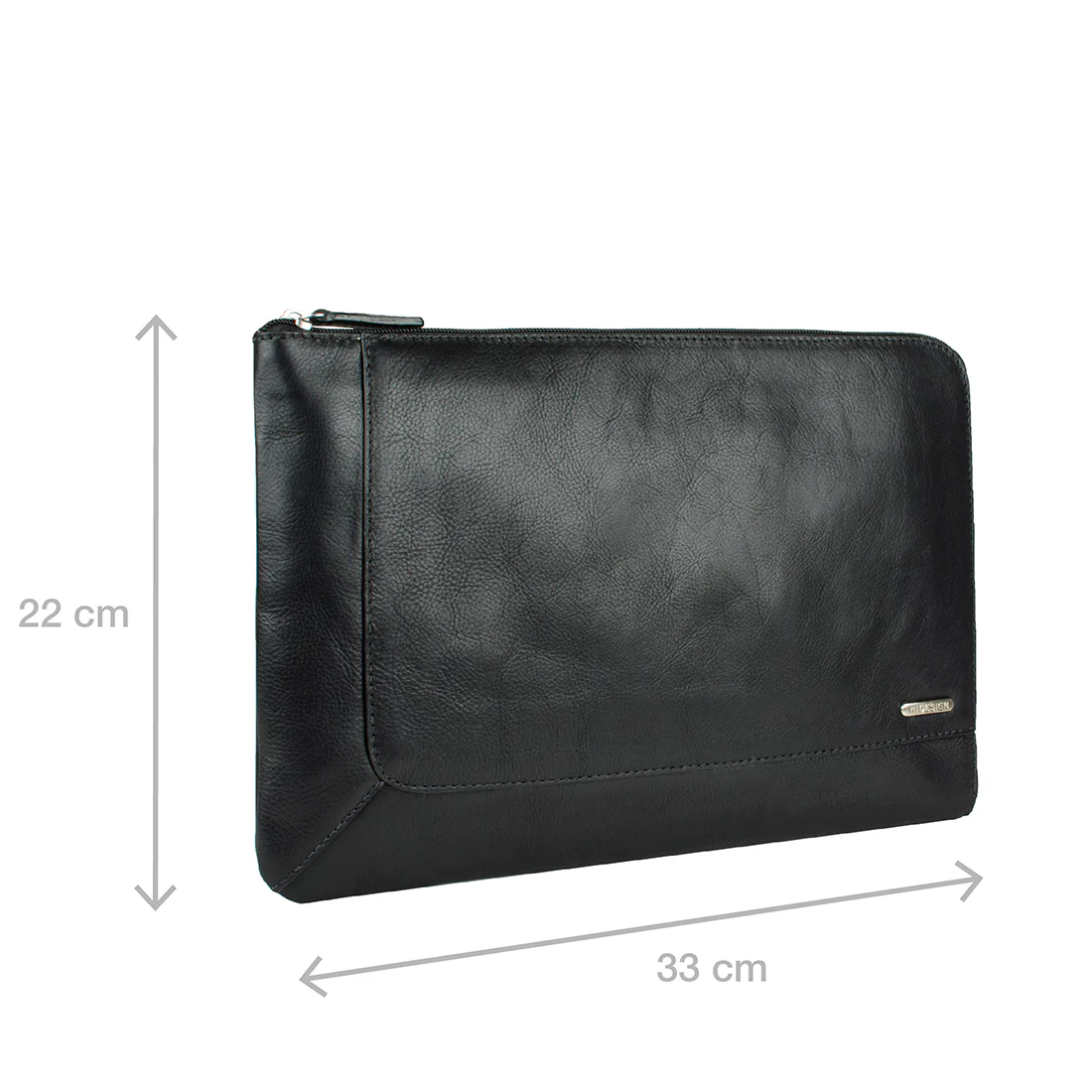 Eastwood 04 Black Leather Laptop Sleeve - Image 2