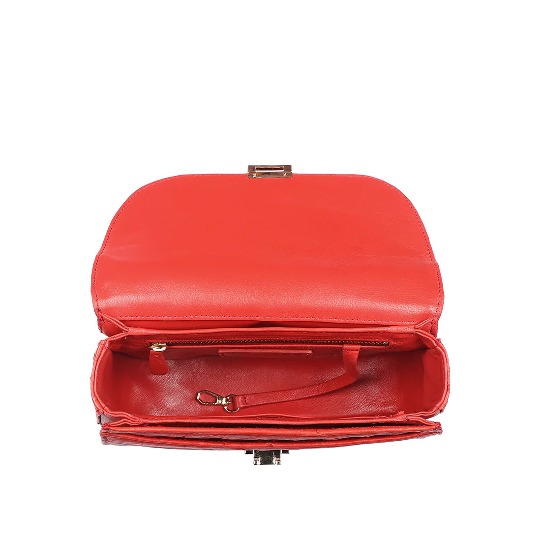 Eda 03 Red Leather Shoulder Bag - Image 5