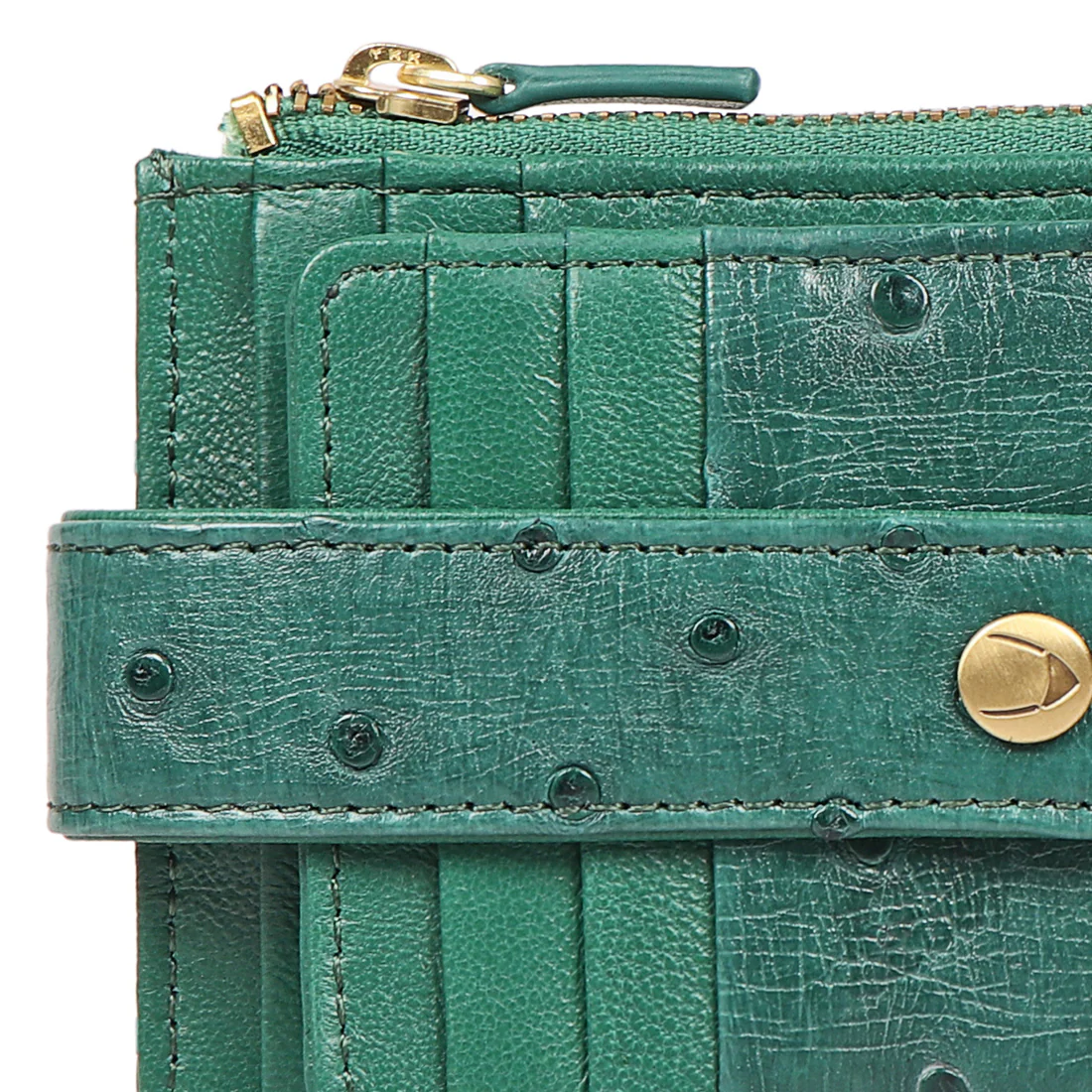 Eda W1 Green Leather Card Holder - Image 7