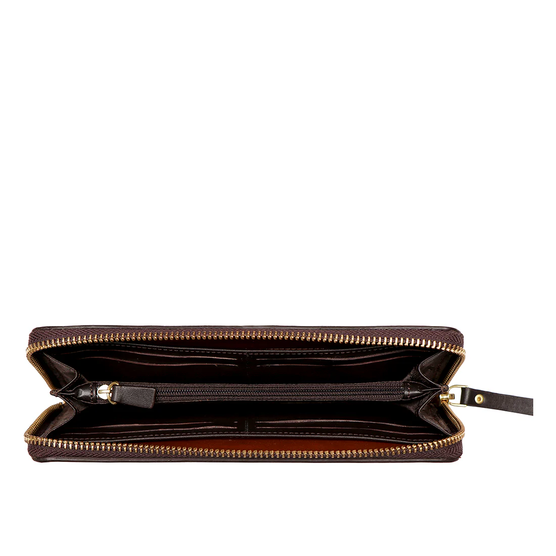 Edge W2 Brown Leather Zip Around Wallet - Image 3