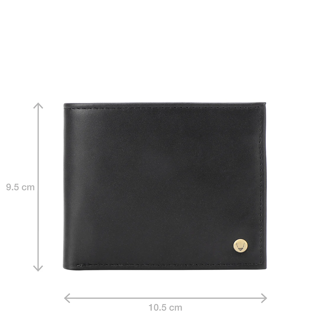 Ee 017Sc  Black Leather Bi-Fold Wallet - Image 4