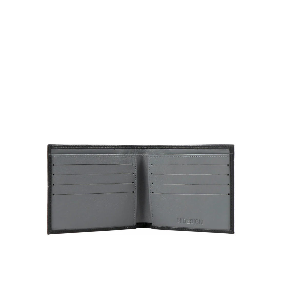 Ee 017Sc  Black Leather Bi-Fold Wallet - Image 2