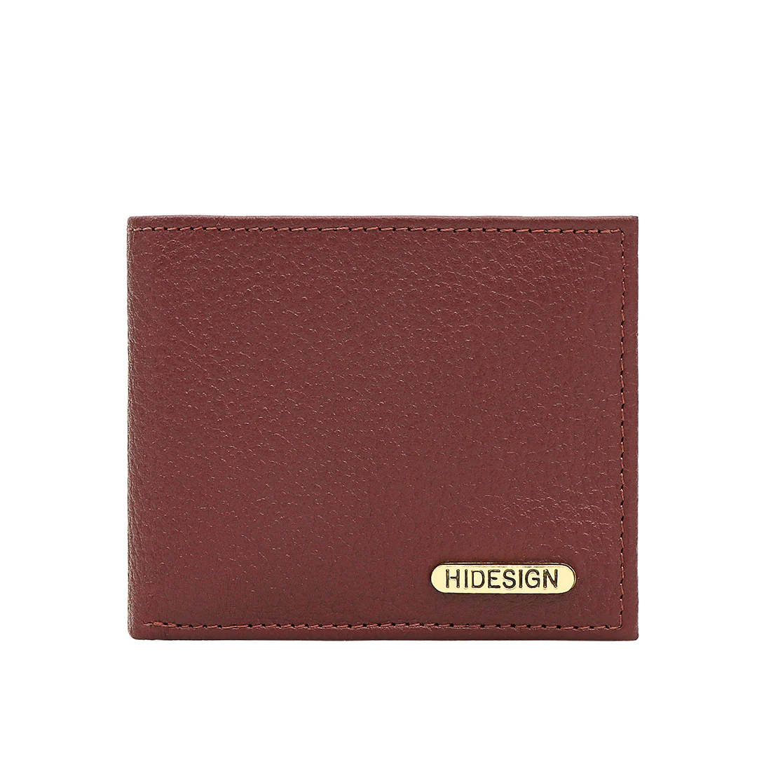 Ee 017Sc Red Leather Bi-Fold Wallet