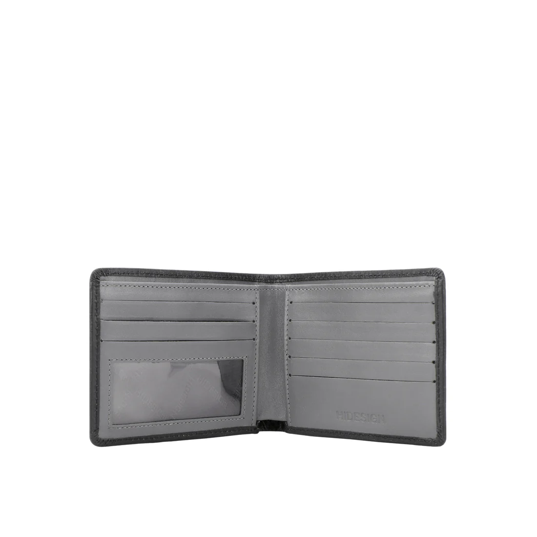 Ee 036-01 Black Leather Bi-Fold Wallet - Image 3