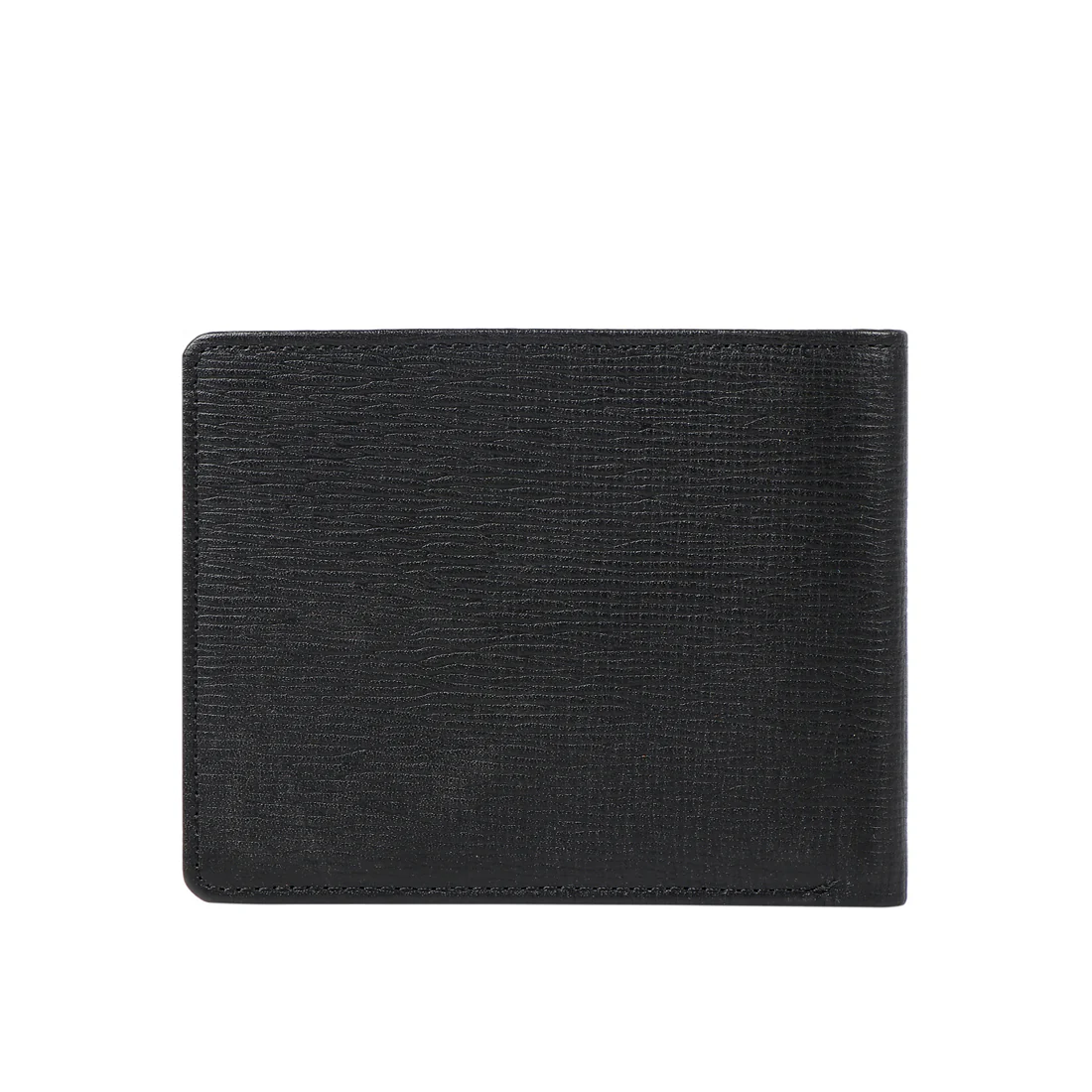 Ee 036-02  Black Leather Bi-Fold Wallet - Image 6