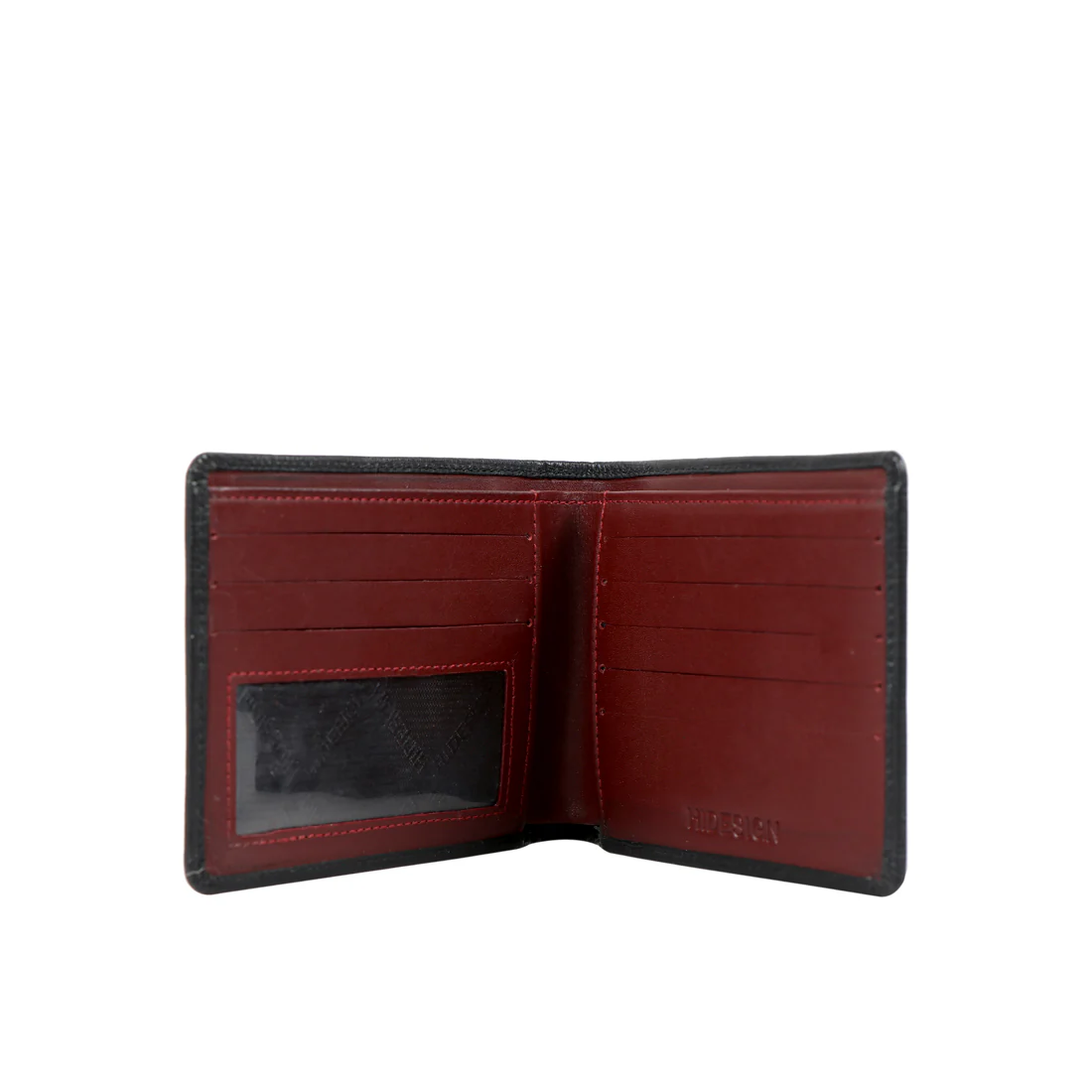 Ee 036-02 Black Leather Bi-Fold Wallet - Image 3