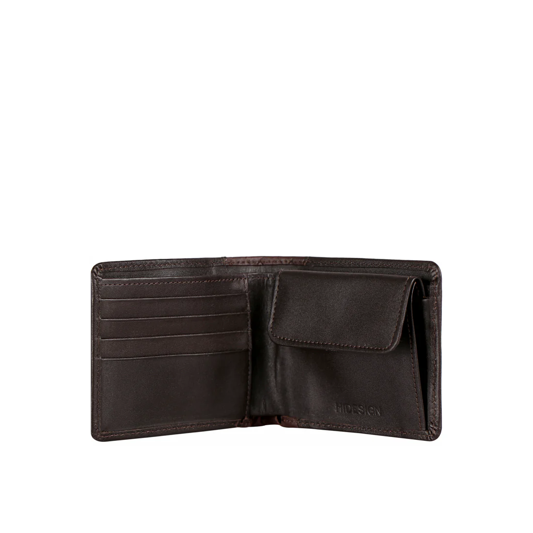 Ee 274-010  Brown Leather Bi-Fold Wallet - Image 3