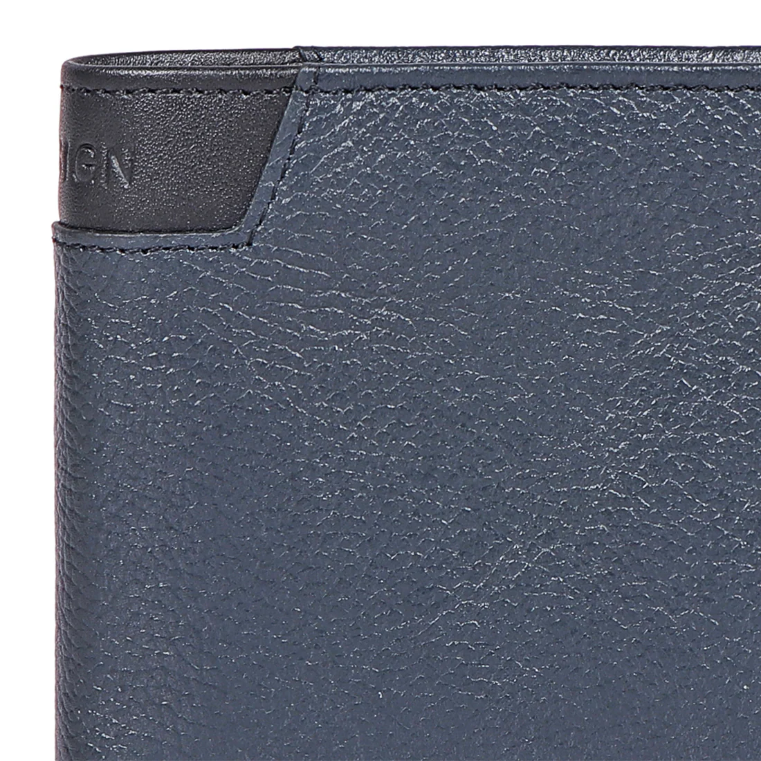 Ee 311-36 Blue Leather Bi-Fold Wallet - Image 7