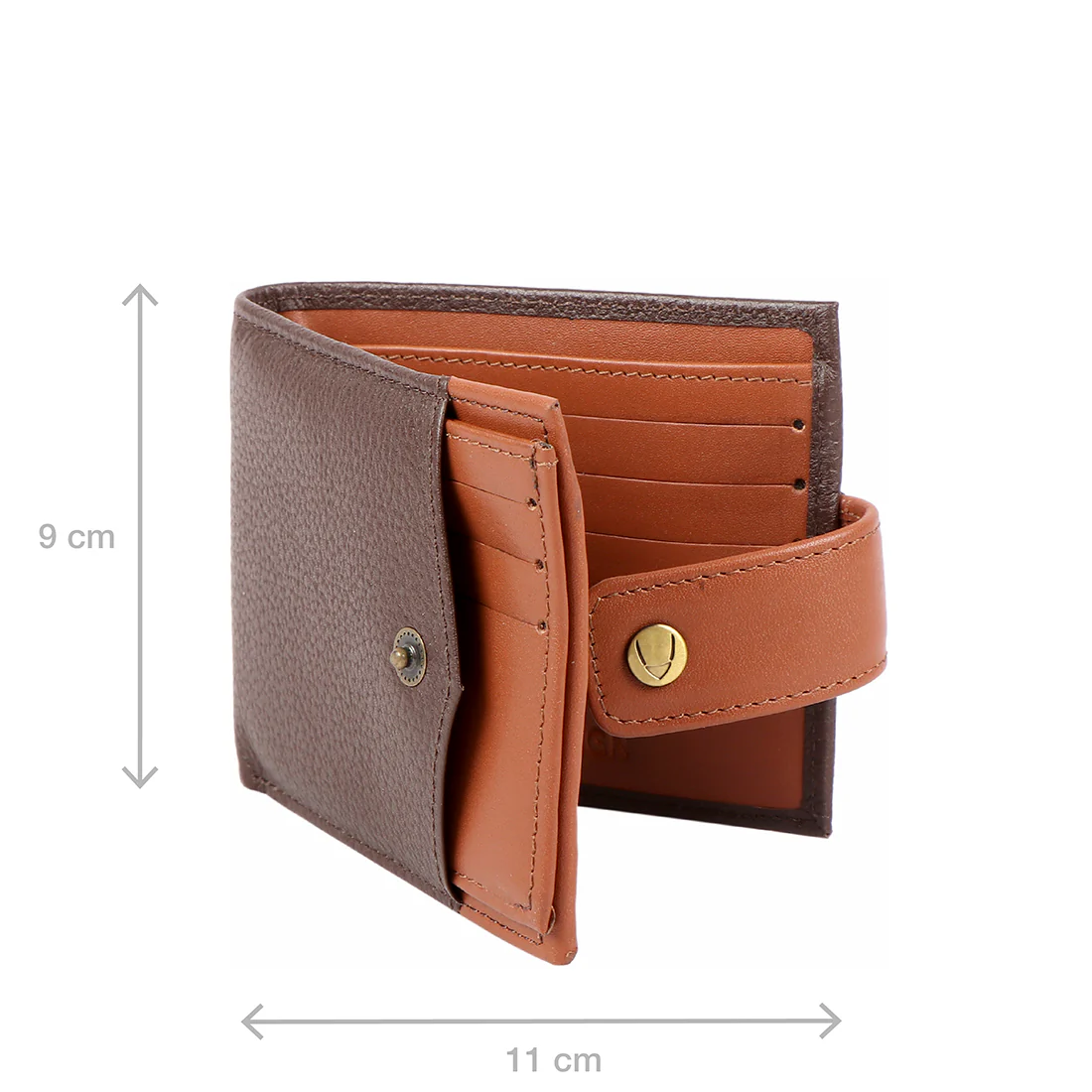 Ee 331-017 Tan Leather Bi-Fold Wallet - Image 4