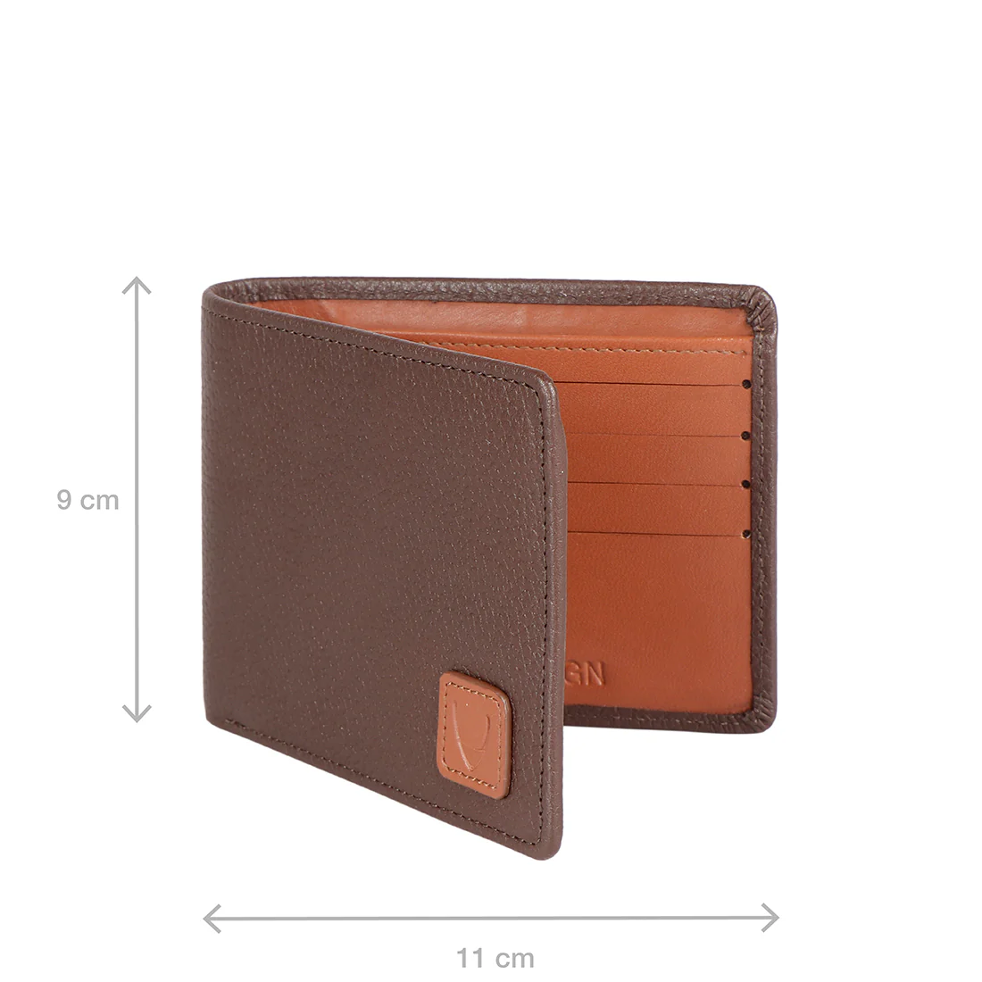 Ee 348-017 Brown Leather Bi-Fold Wallet - Image 4