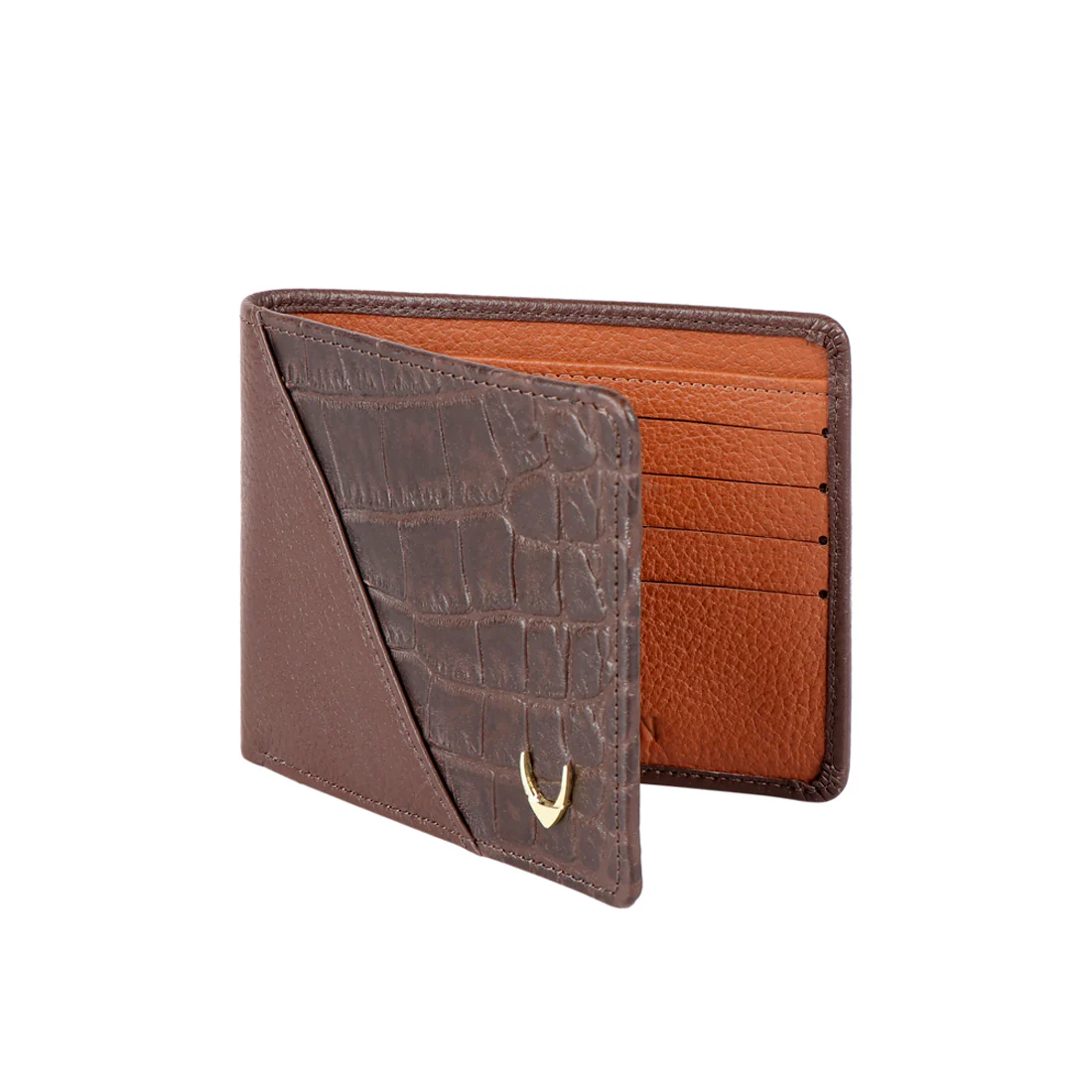 Ee 352-017 Brown Leather Bi-Fold Wallet - Image 5