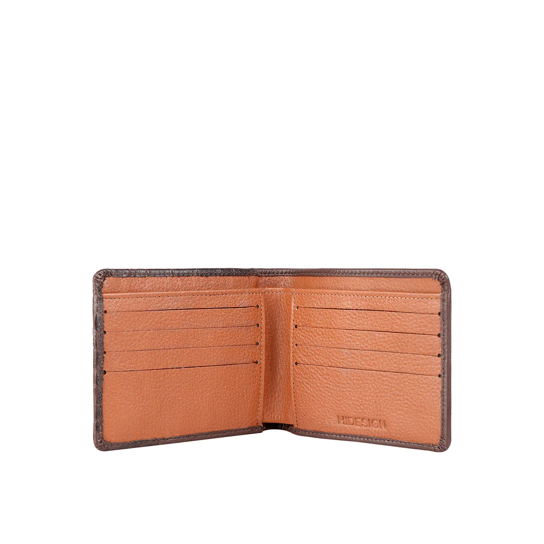 Ee 352-017 Brown Leather Bi-Fold Wallet - Image 2