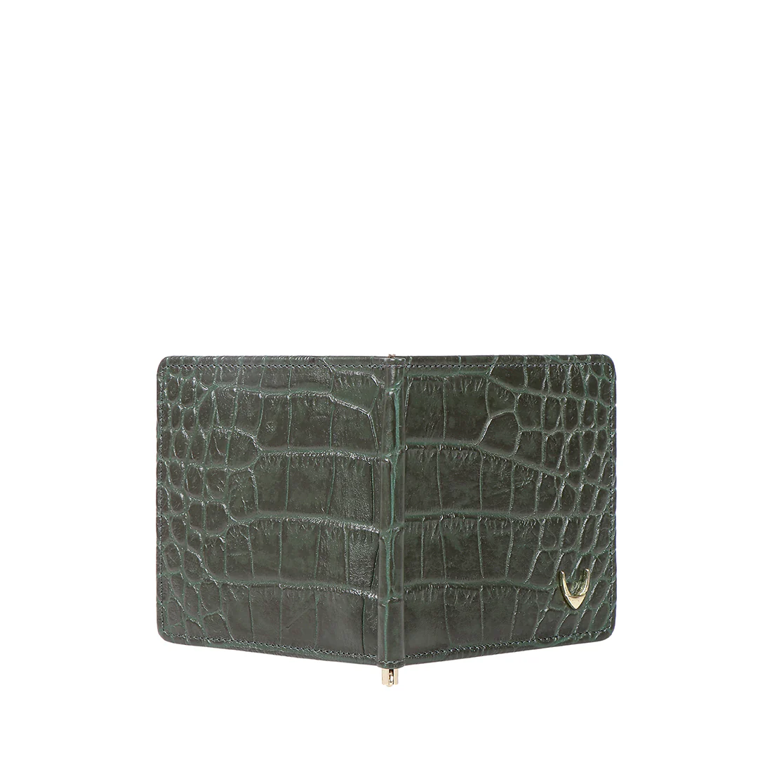Ee 386-Mc Green Leather Money Clip - Image 5