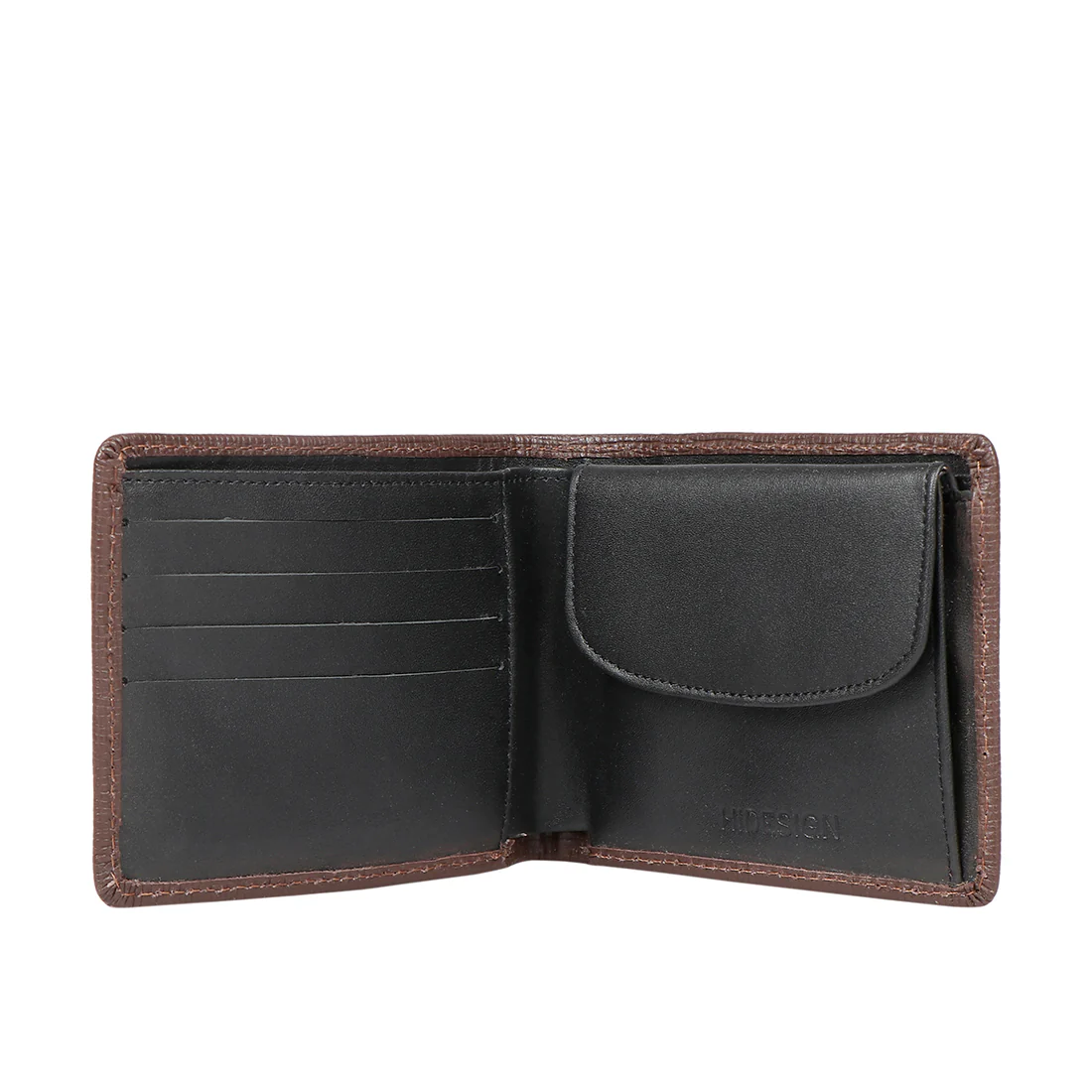 Ee 392-010  Brown Leather Bi-Fold Wallet - Image 2