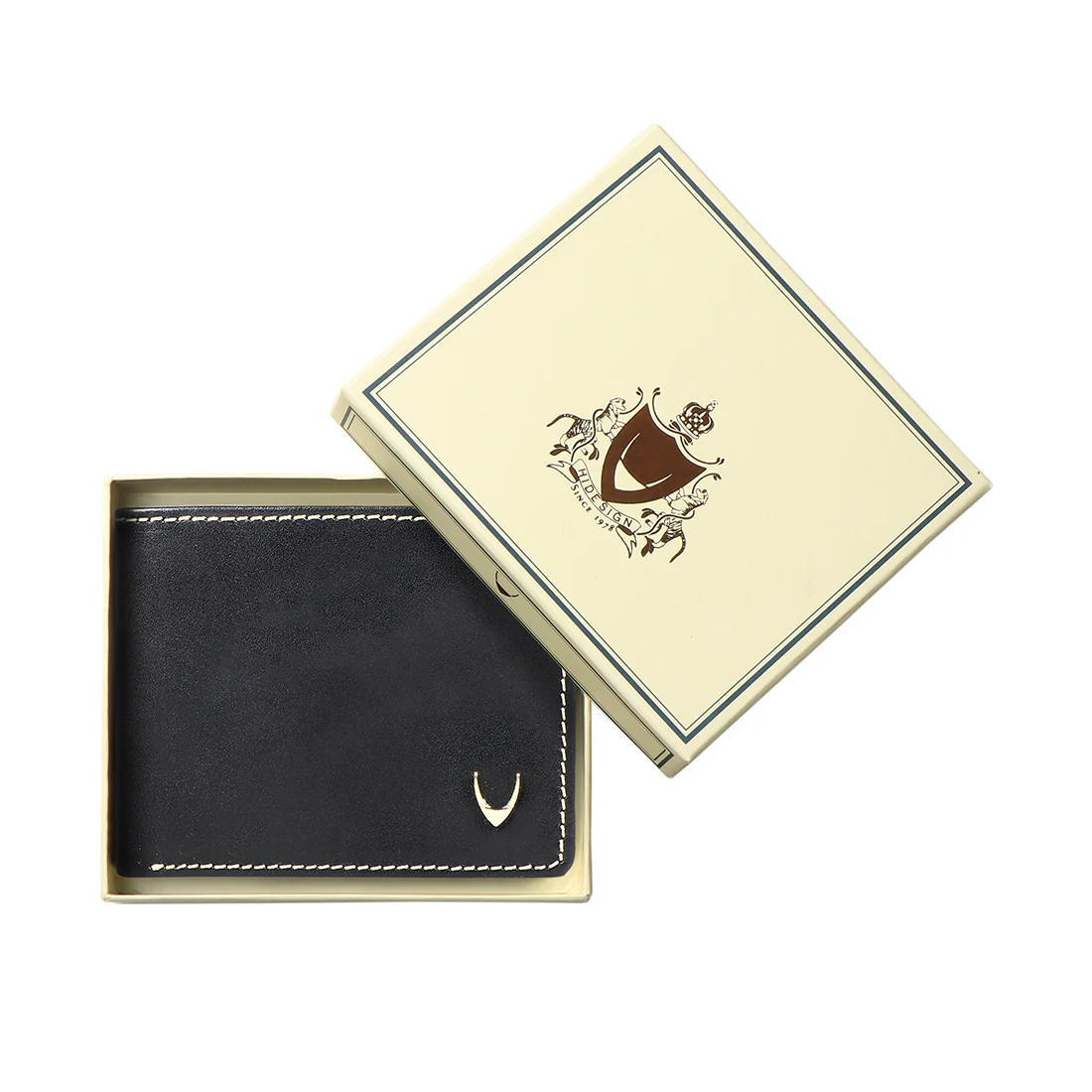 Ee 392-039 Black Leather Bi-Fold Wallet - Image 6