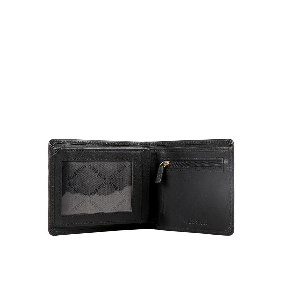 Ee 490-01  Black Leather Bi-Fold Wallet - Image 2
