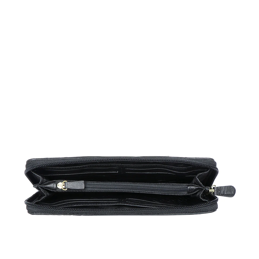 Ee Angara W2-M Black Leather Zip Around Wallet - Image 5