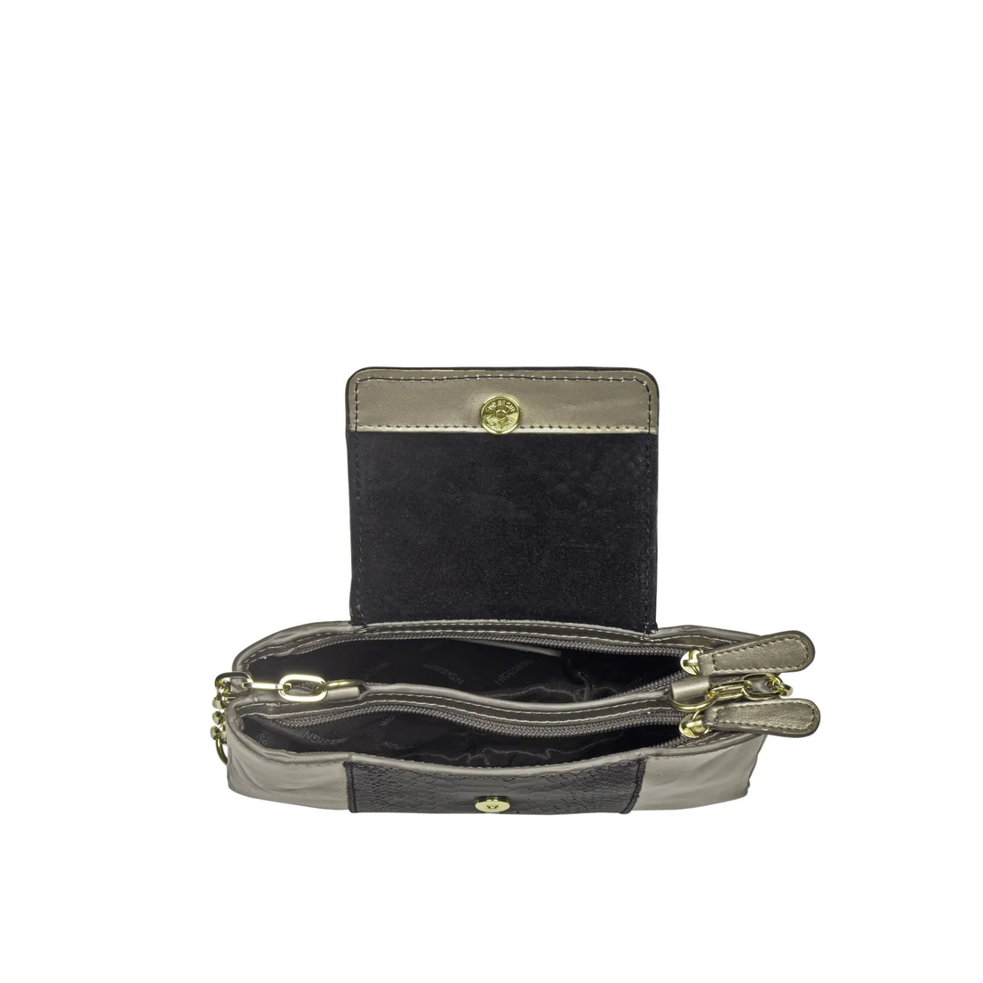 Ee Aquarius 01 Black Leather Shoulder Bag - Image 7
