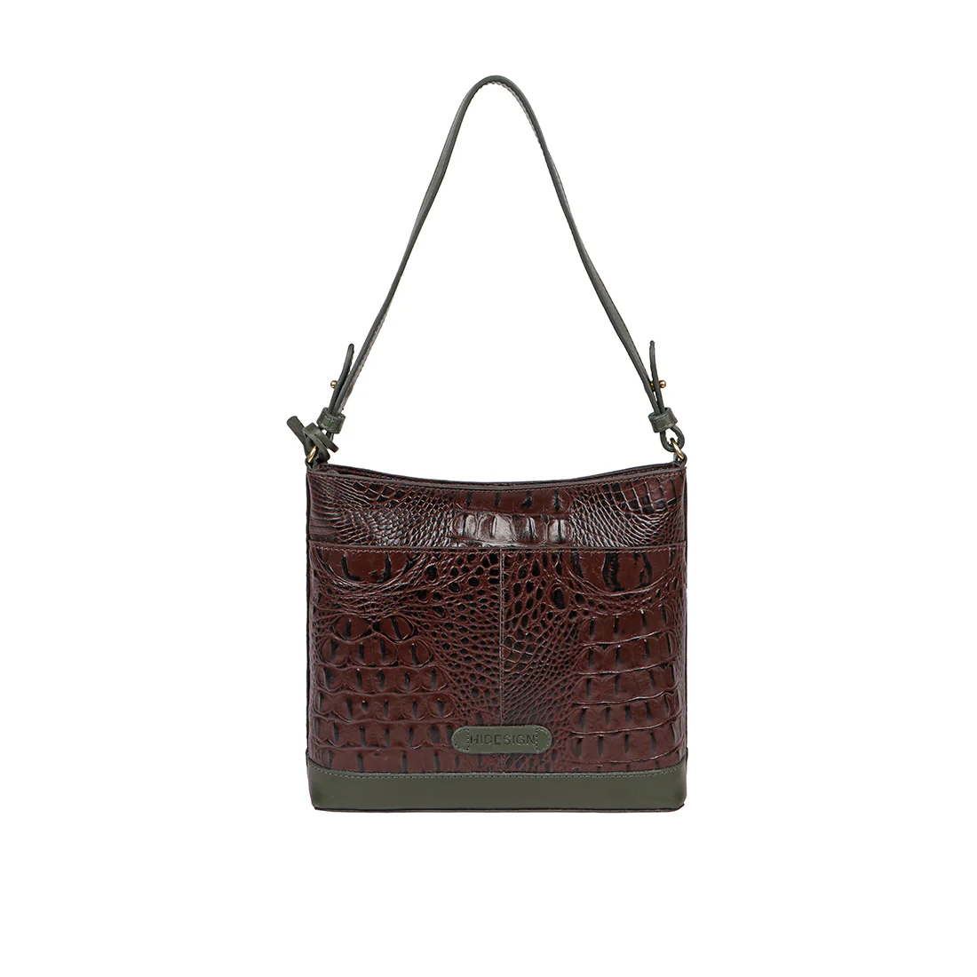 Ee Aries 01 Brown Leather Shoulder Bag - Image 4